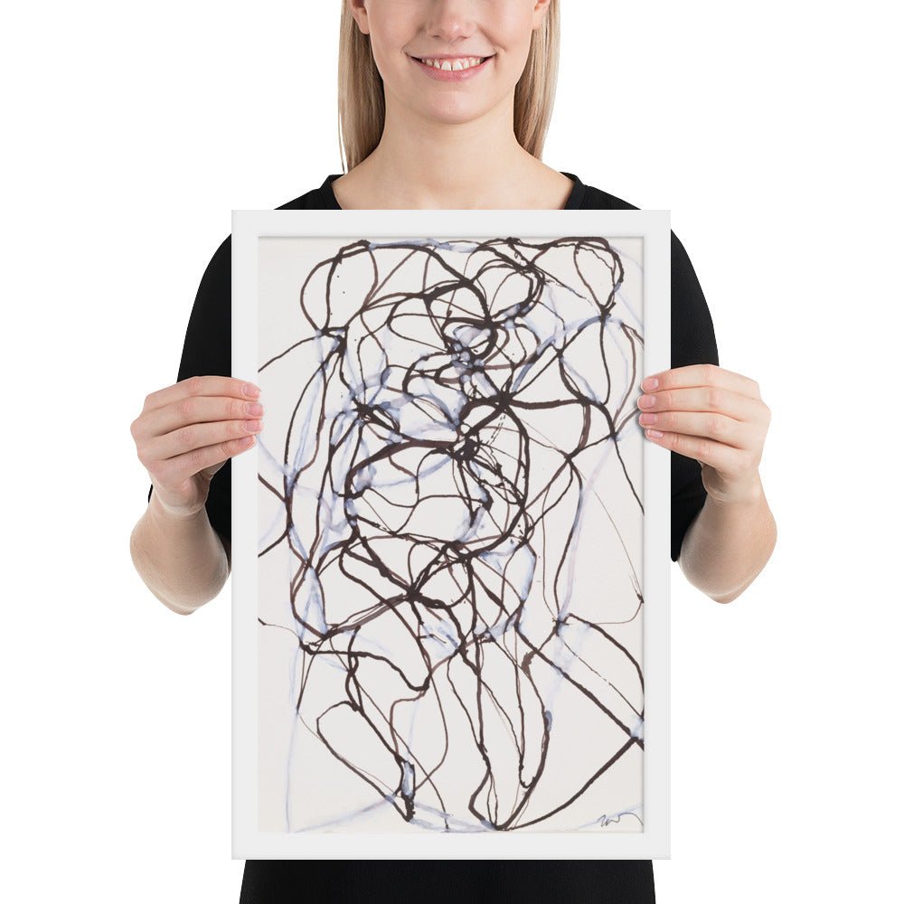 Aphrodite Study by Brice Marden, Framed poster