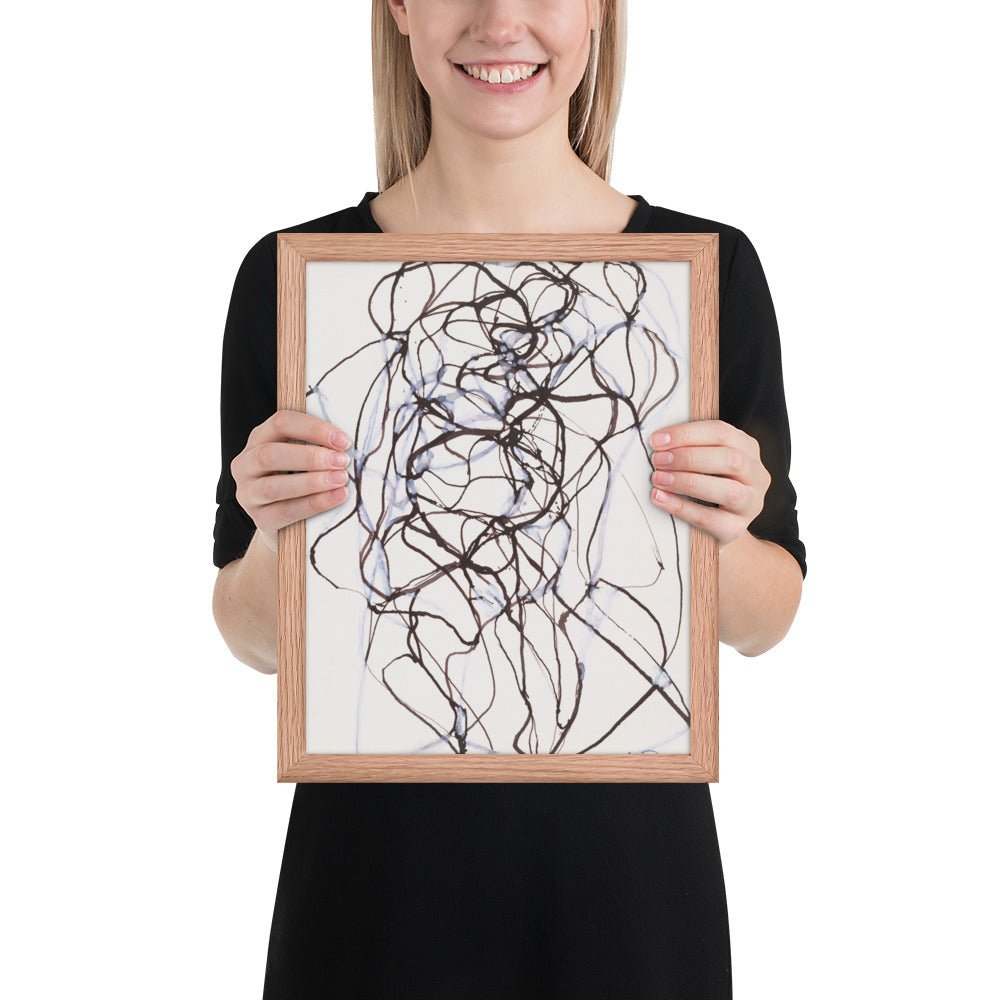 Aphrodite Study by Brice Marden, Framed poster