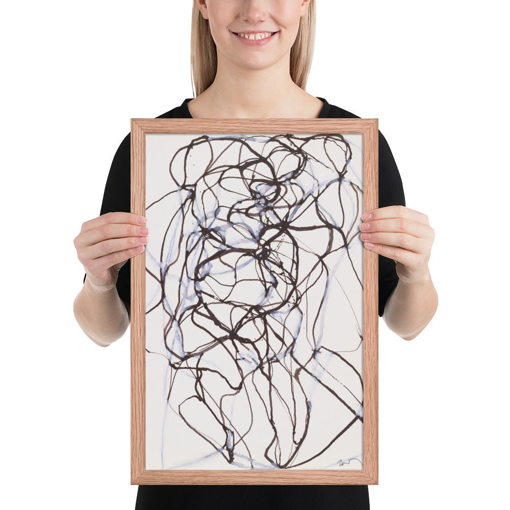 Aphrodite Study by Brice Marden, Framed poster