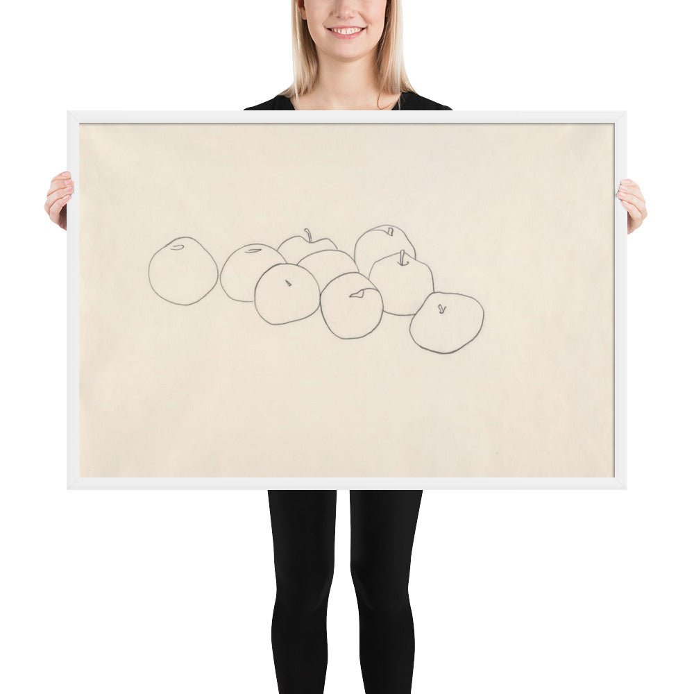Apples by Ellsworth Kelly, Framed poster