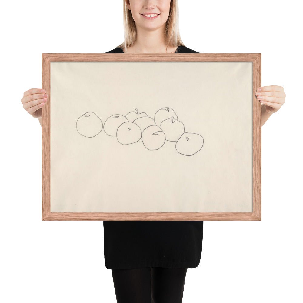Apples by Ellsworth Kelly, Framed poster