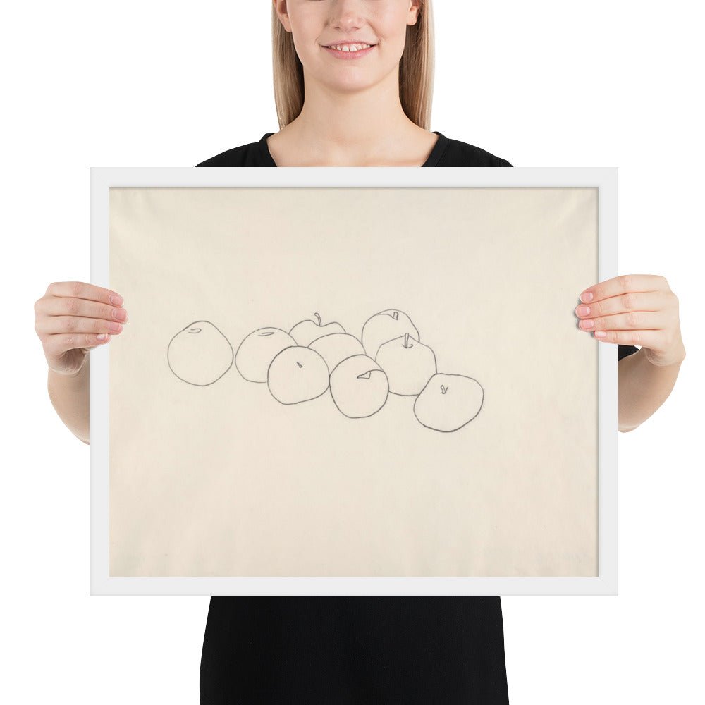 Apples by Ellsworth Kelly, Framed poster
