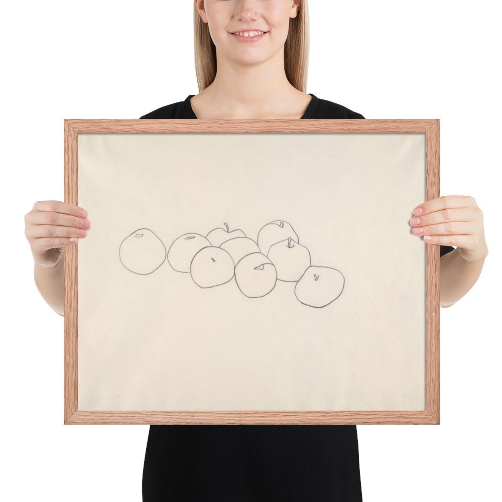 Apples by Ellsworth Kelly, Framed poster