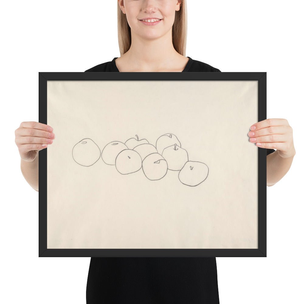 Apples by Ellsworth Kelly, Framed poster