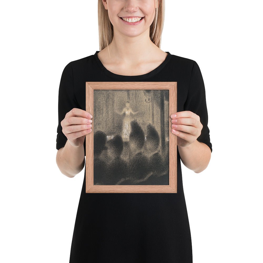 At the Concert Européen by Georges-Pierre Seurat, Framed poster