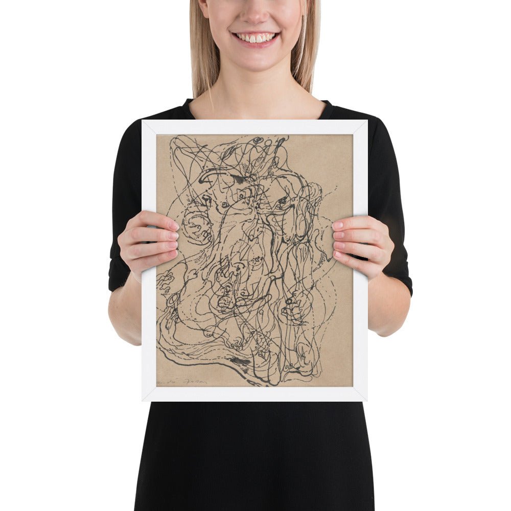 Automatic Drawing by André Masson, Framed poster
