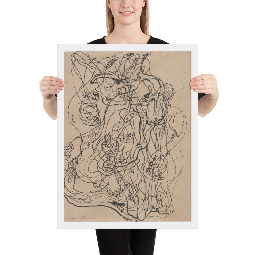 Automatic Drawing by André Masson, Framed poster