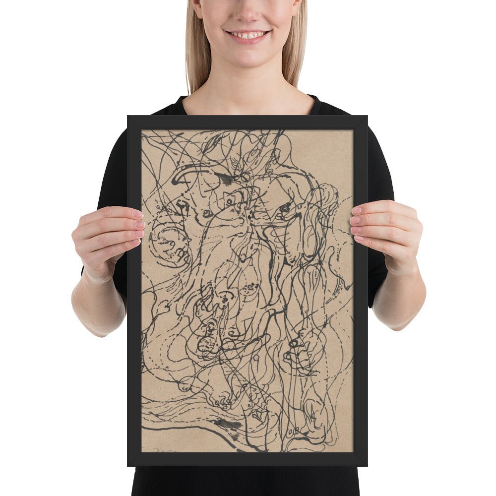 Automatic Drawing by André Masson, Framed poster