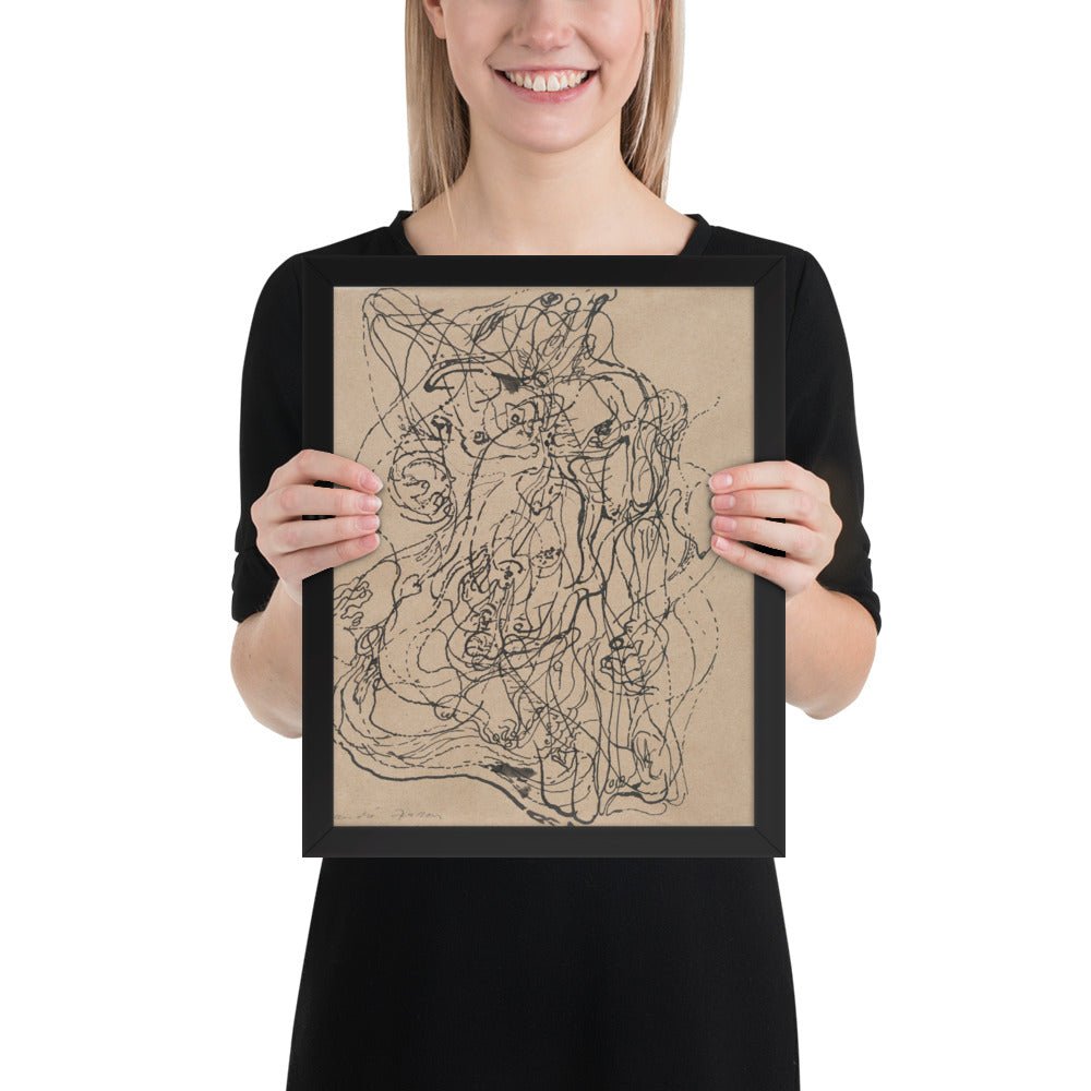 Automatic Drawing by André Masson, Framed poster