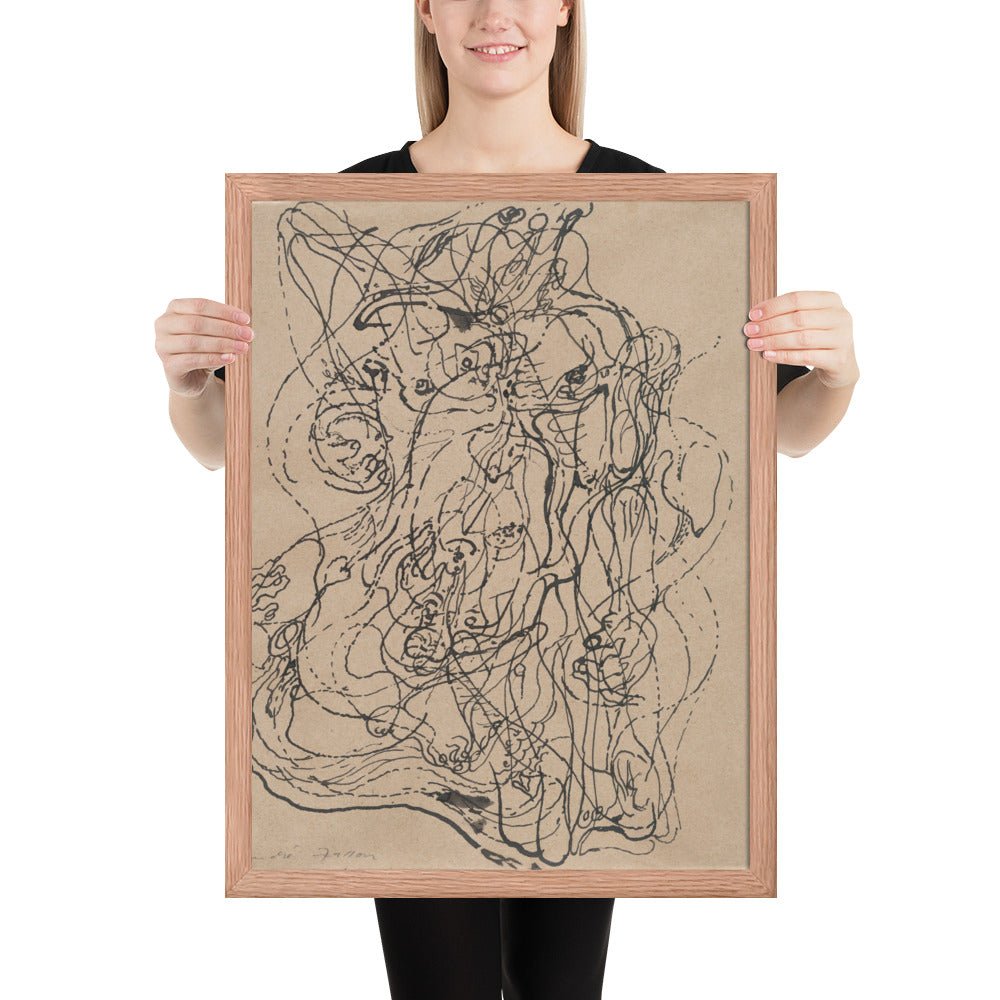 Automatic Drawing by André Masson, Framed poster