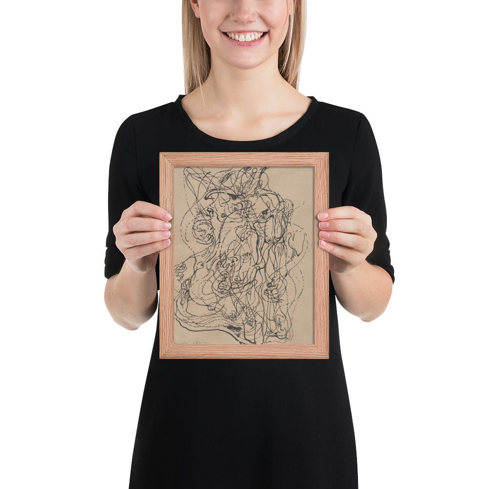 Automatic Drawing by André Masson, Framed poster