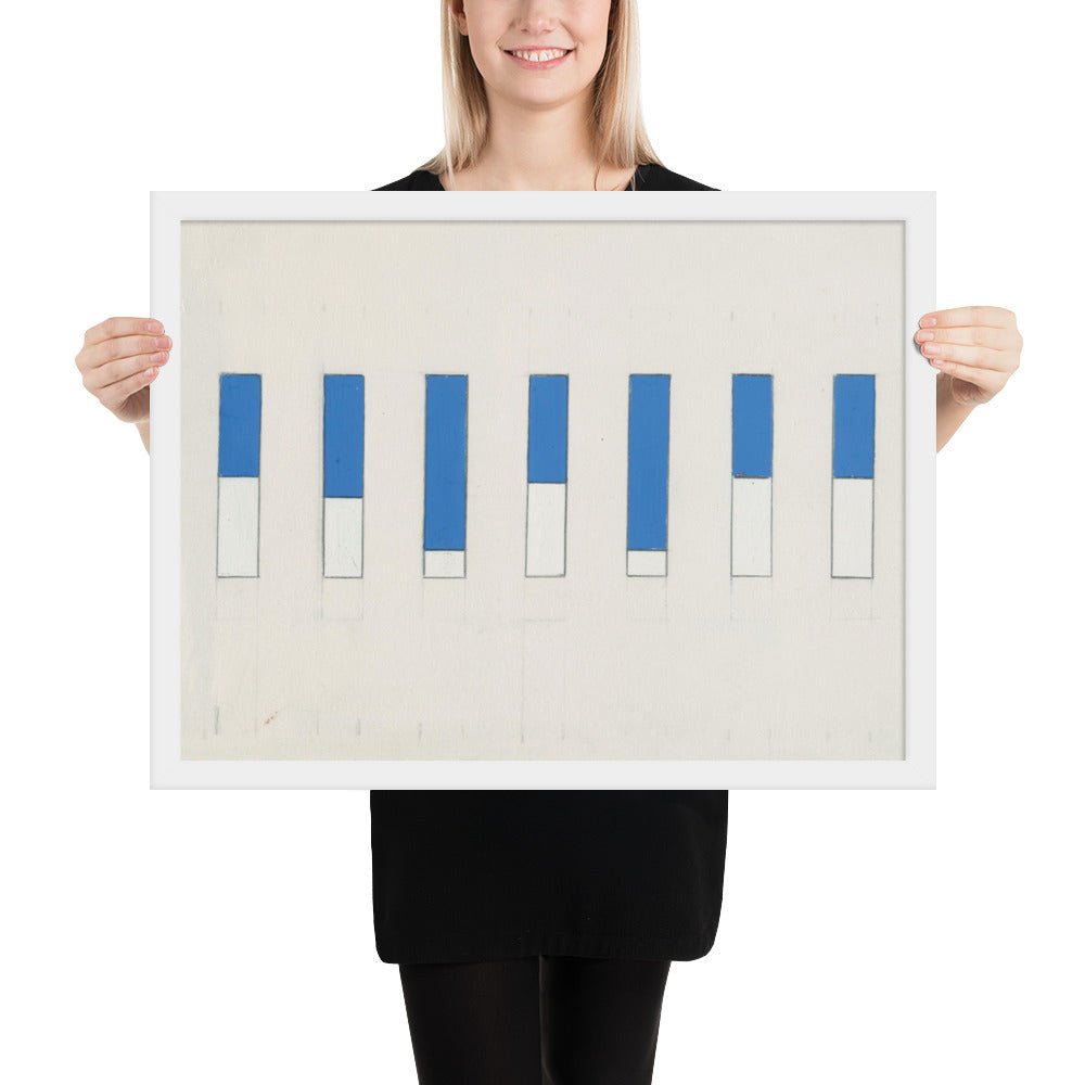 Awnings, Avenue Matignon by Ellsworth Kelly, Framed poster