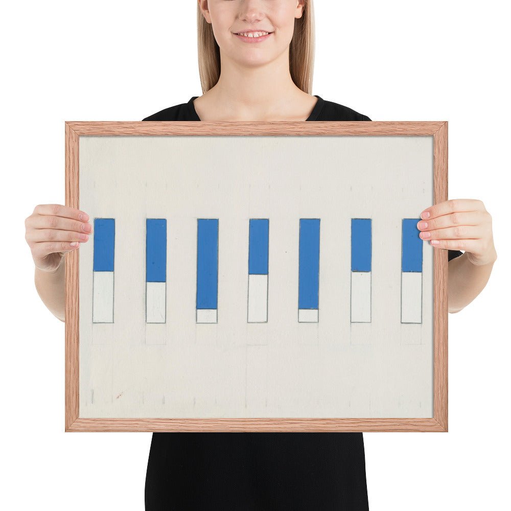 Awnings, Avenue Matignon by Ellsworth Kelly, Framed poster
