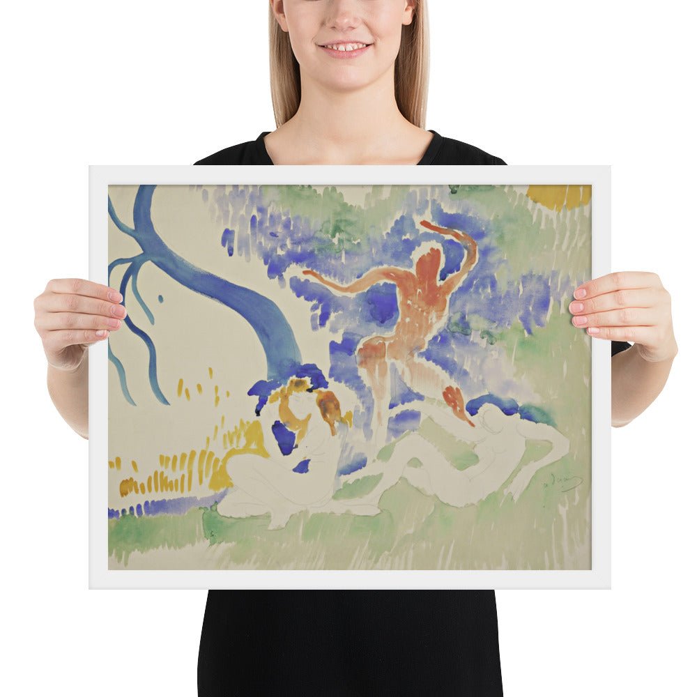 Bacchic Dance by André Derain, Framed poster