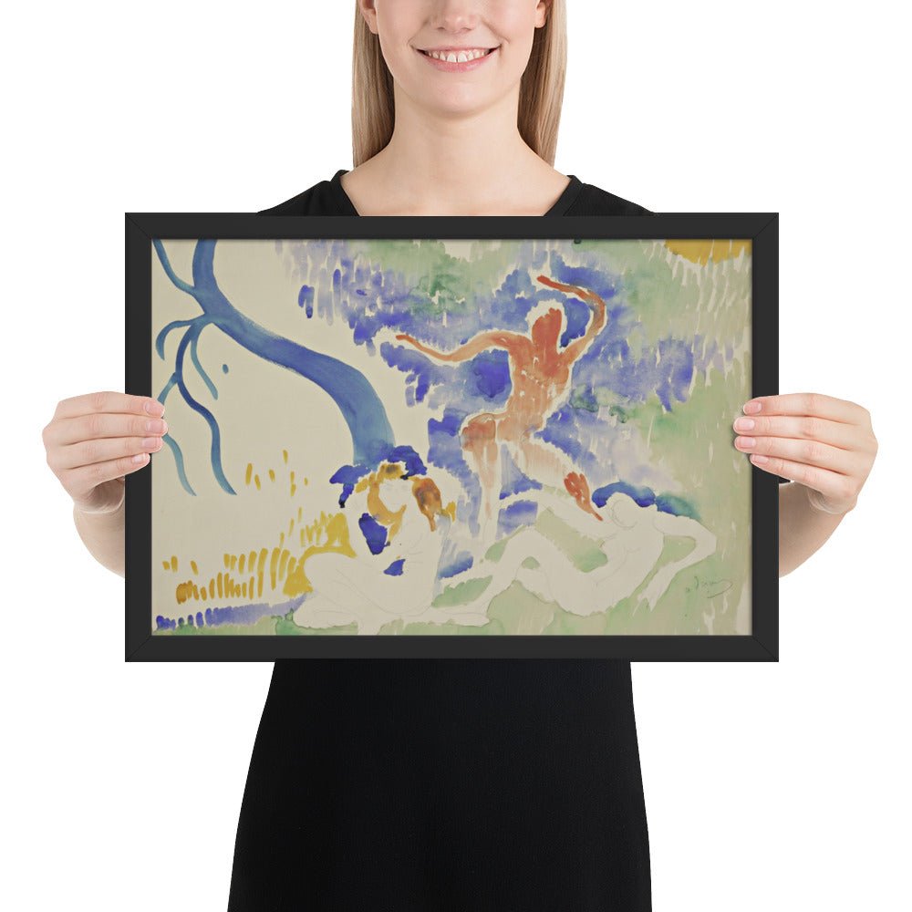 Bacchic Dance by André Derain, Framed poster