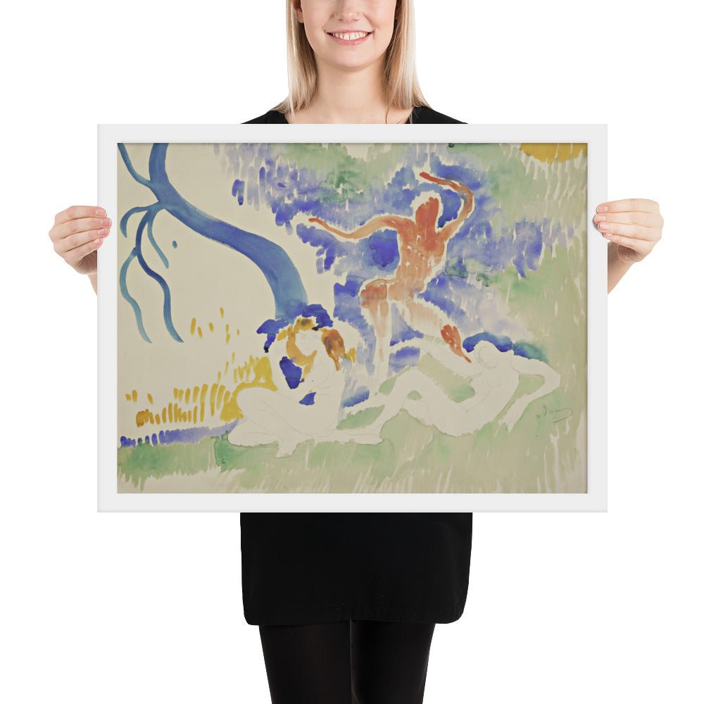Bacchic Dance by André Derain, Framed poster