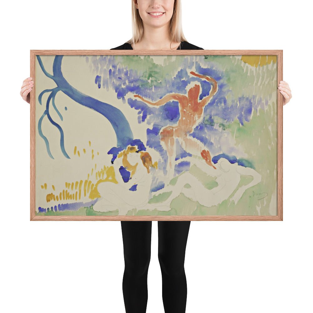 Bacchic Dance by André Derain, Framed poster