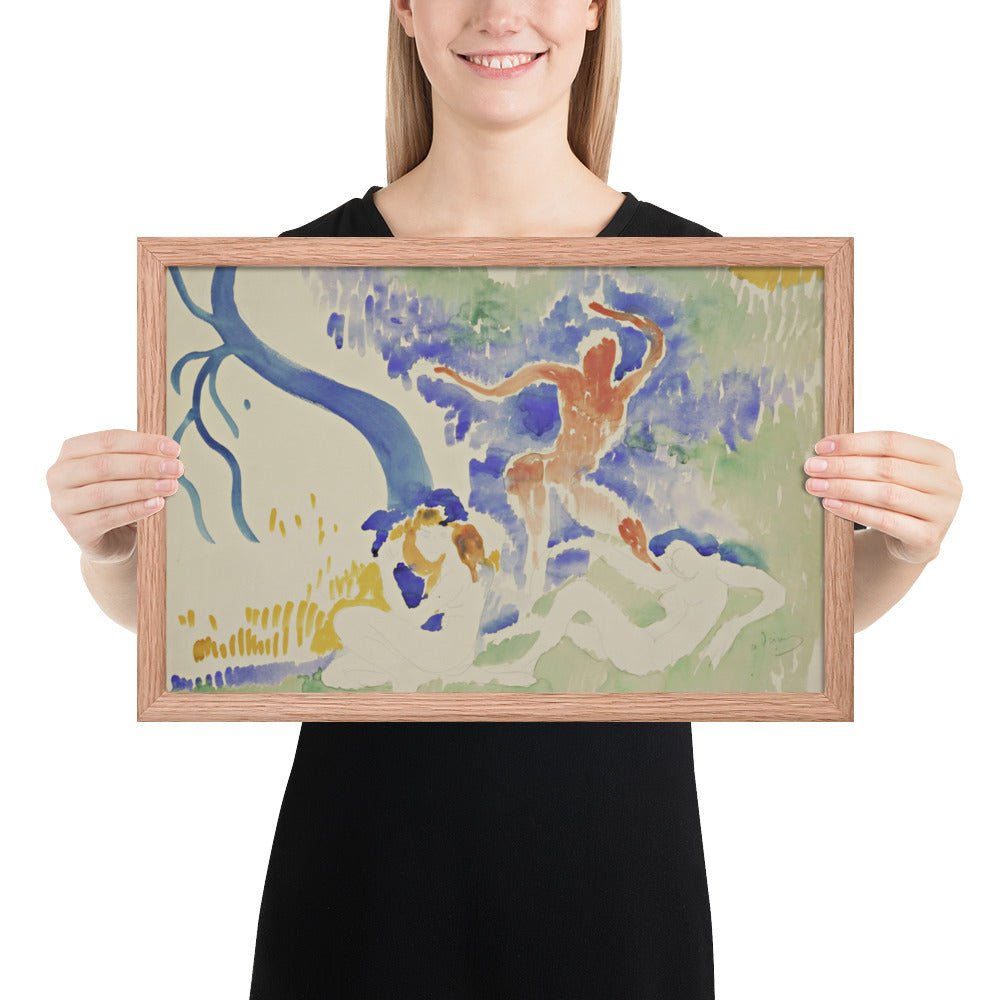 Bacchic Dance by André Derain, Framed poster