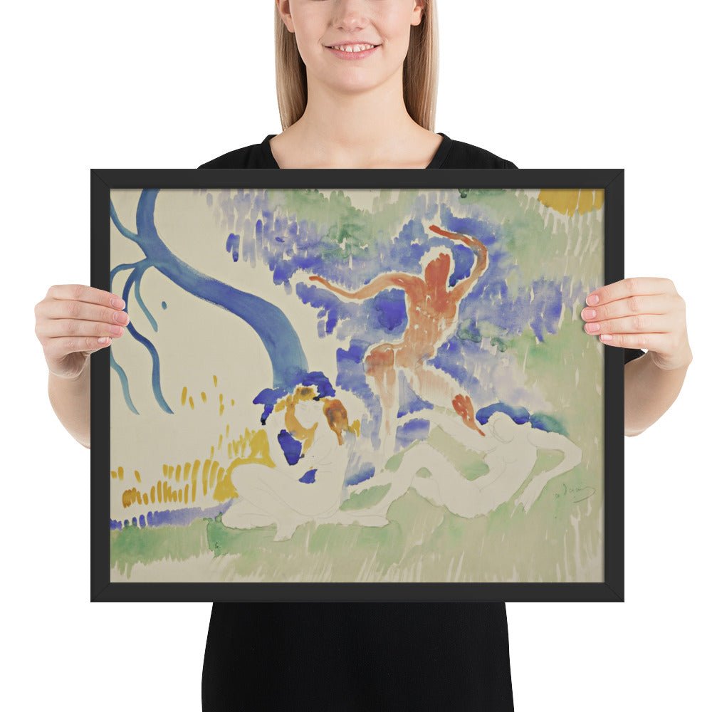Bacchic Dance by André Derain, Framed poster