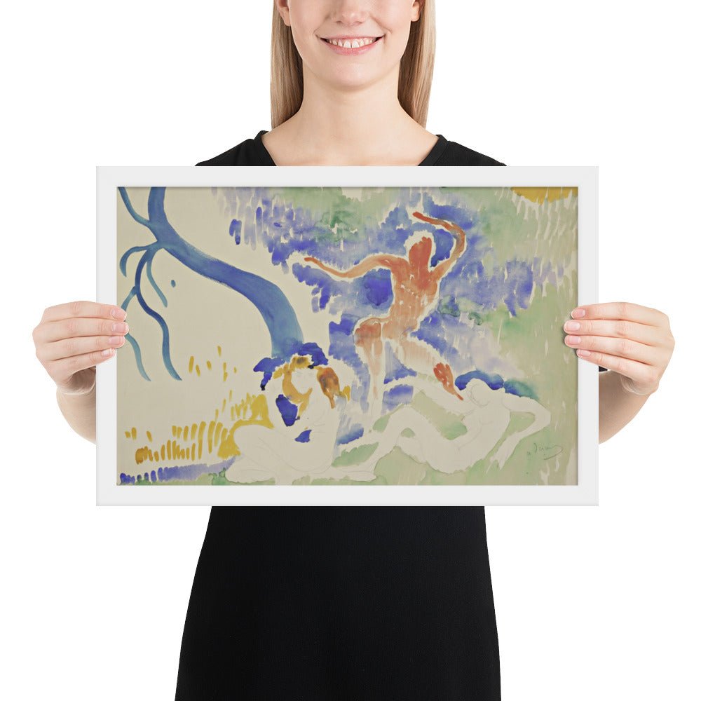 Bacchic Dance by André Derain, Framed poster
