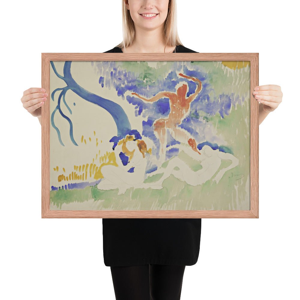 Bacchic Dance by André Derain, Framed poster
