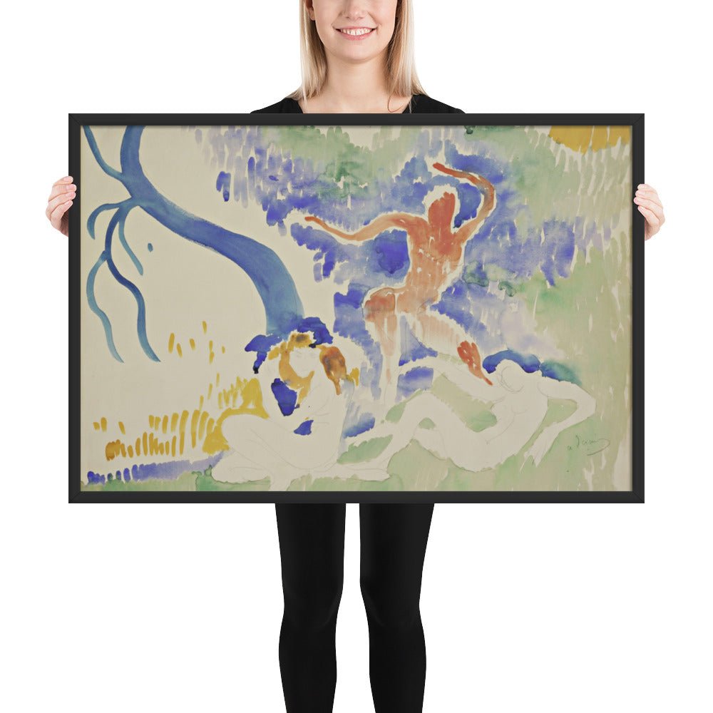Bacchic Dance by André Derain, Framed poster