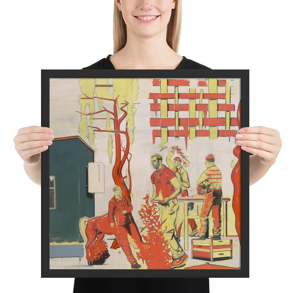 Busch by Neo Rauch, Framed poster