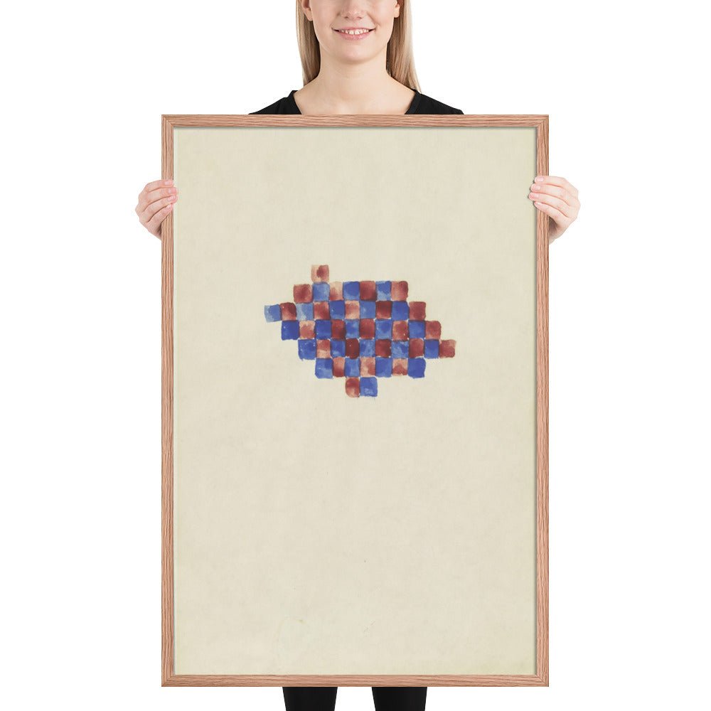 Checker Board Series by Richard Tuttle, Framed poster