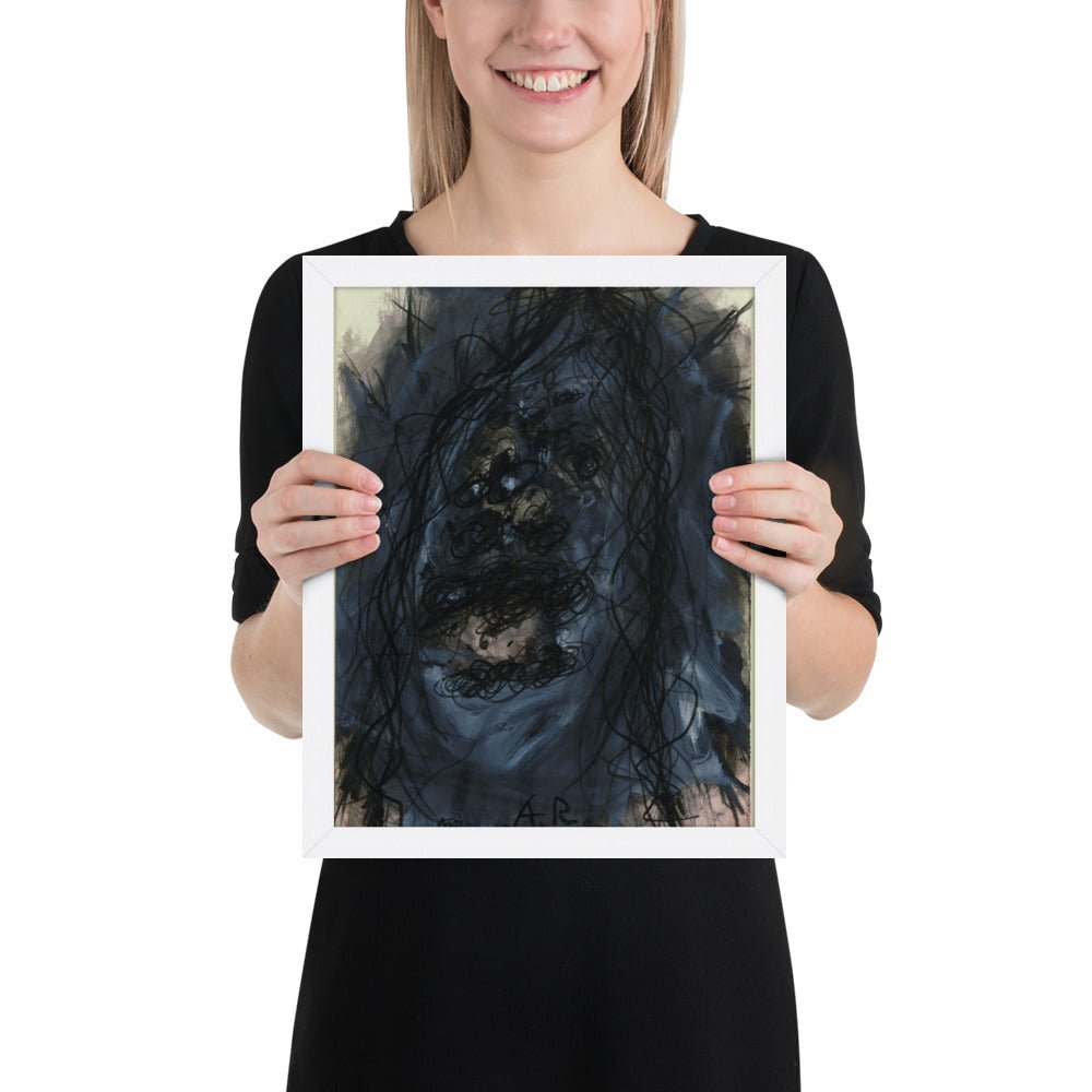 Christus by Arnulf Rainer, Framed poster