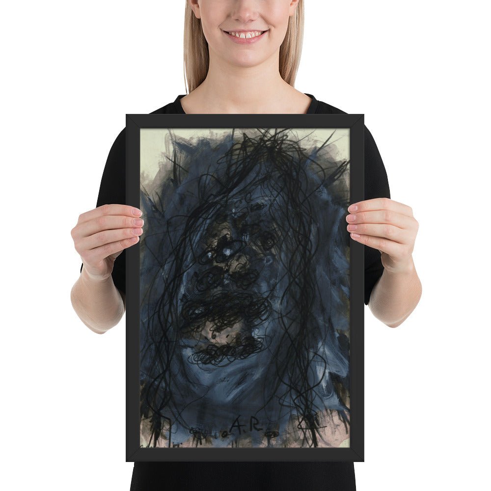 Christus by Arnulf Rainer, Framed poster
