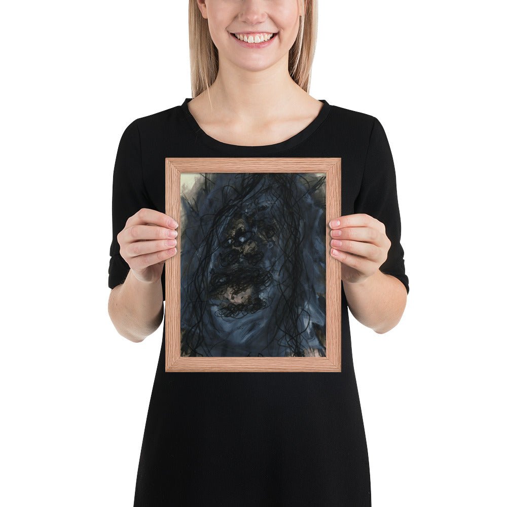 Christus by Arnulf Rainer, Framed poster