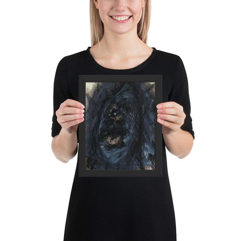 Christus by Arnulf Rainer, Framed poster
