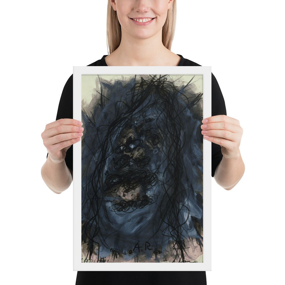 Christus by Arnulf Rainer, Framed poster