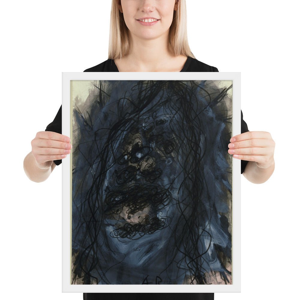 Christus by Arnulf Rainer, Framed poster