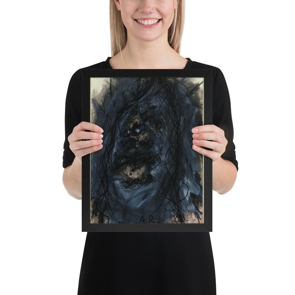 Christus by Arnulf Rainer, Framed poster