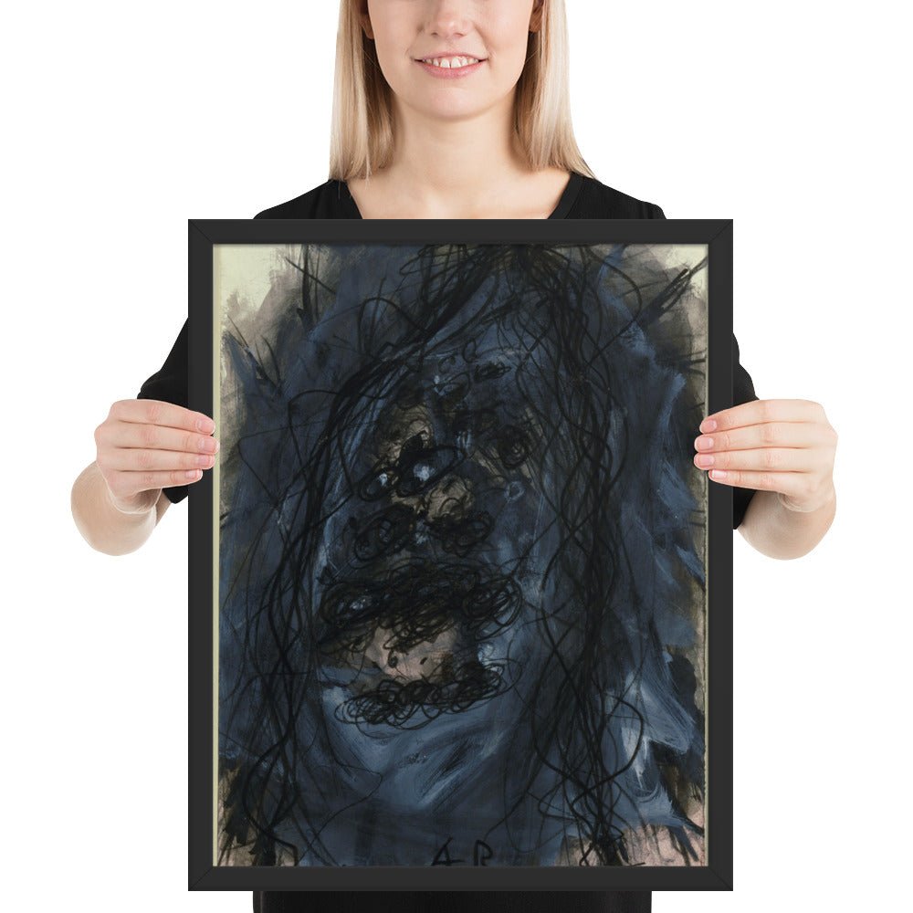 Christus by Arnulf Rainer, Framed poster