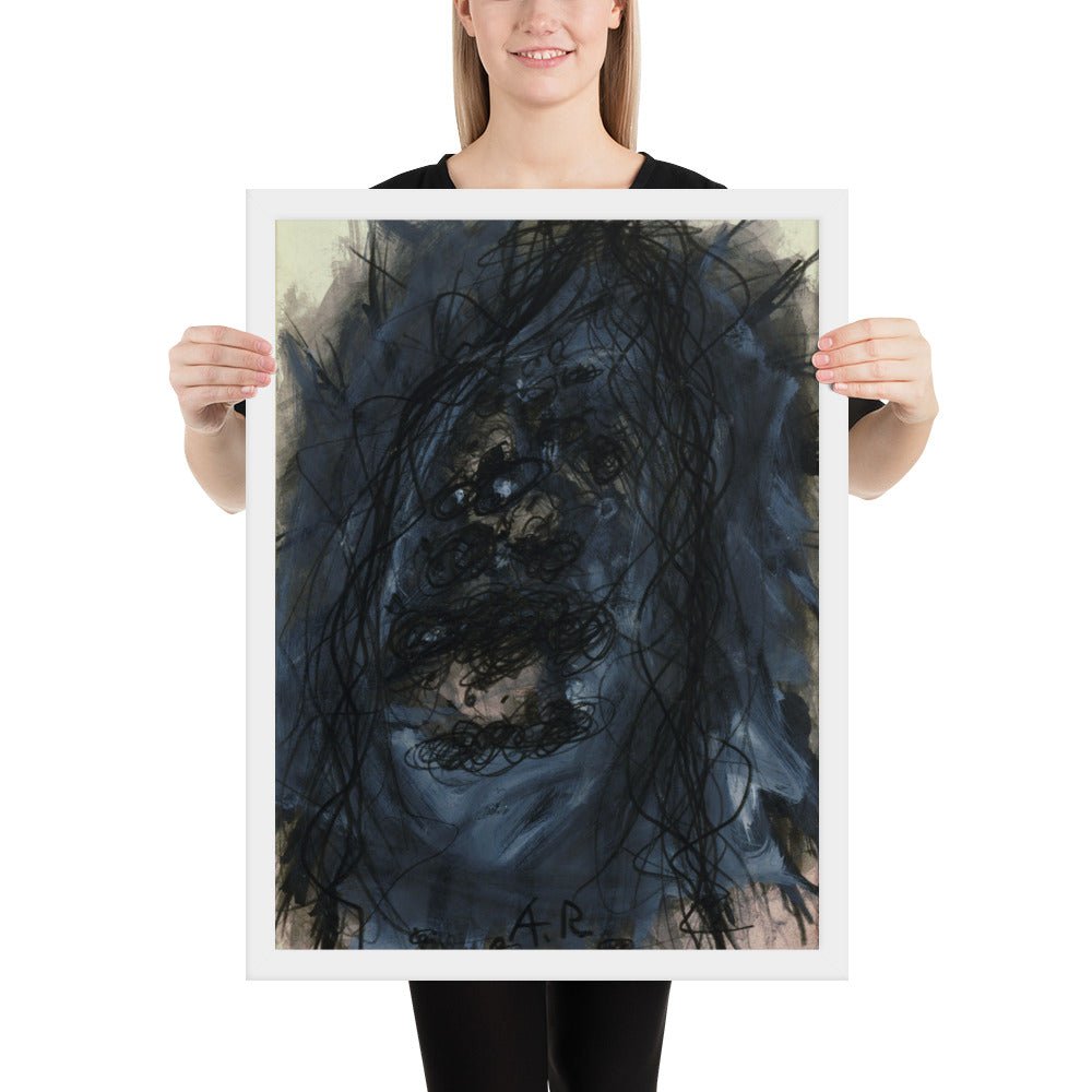Christus by Arnulf Rainer, Framed poster