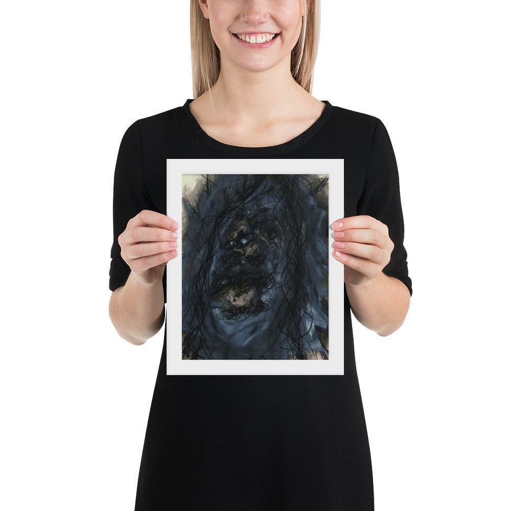 Christus by Arnulf Rainer, Framed poster