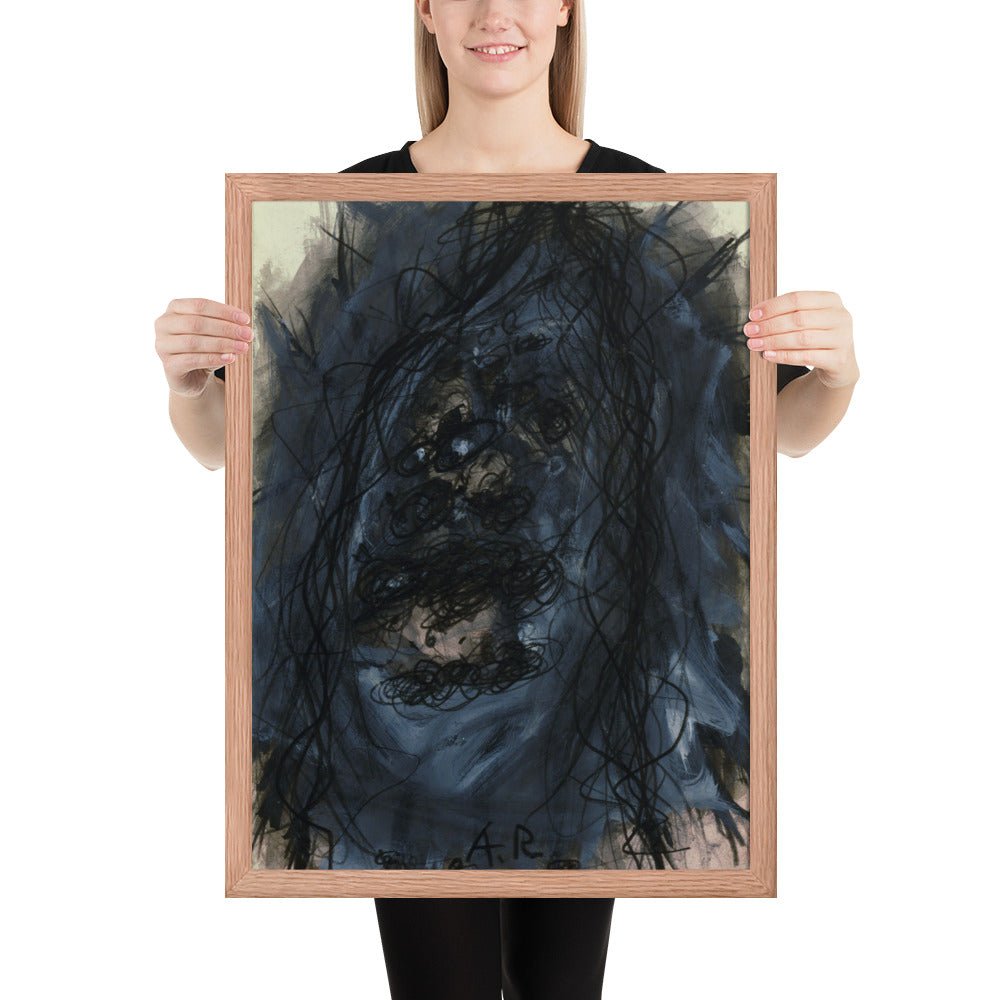 Christus by Arnulf Rainer, Framed poster