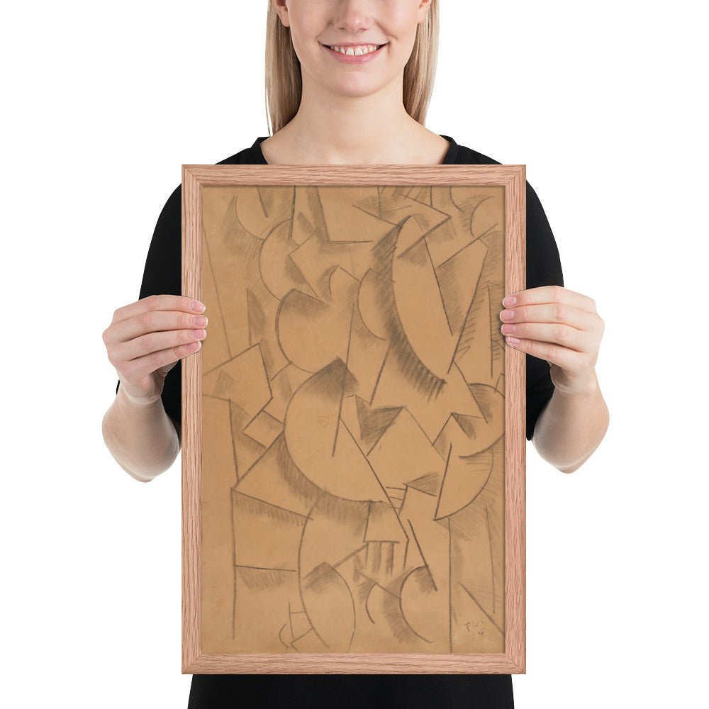 Contrast of Forms by Fernand Léger, Framed poster