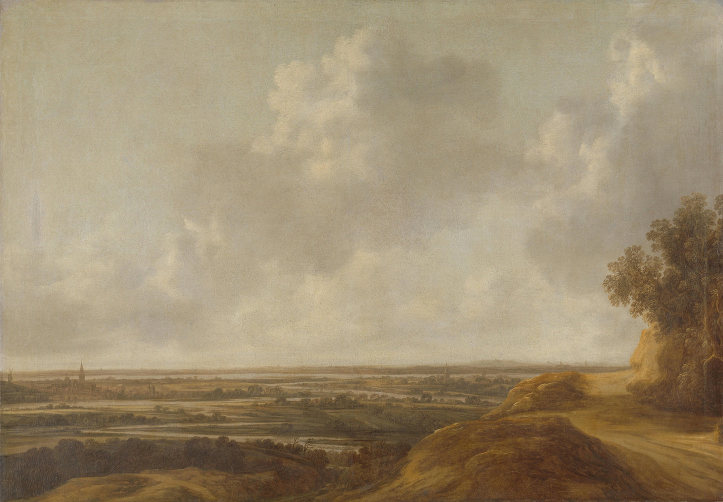 Panorama in the Countryside Around Kleve – François van Knibbergen (eigenhandig gesigneerd) Vintage Landscape Art Print | Wall Art Poster