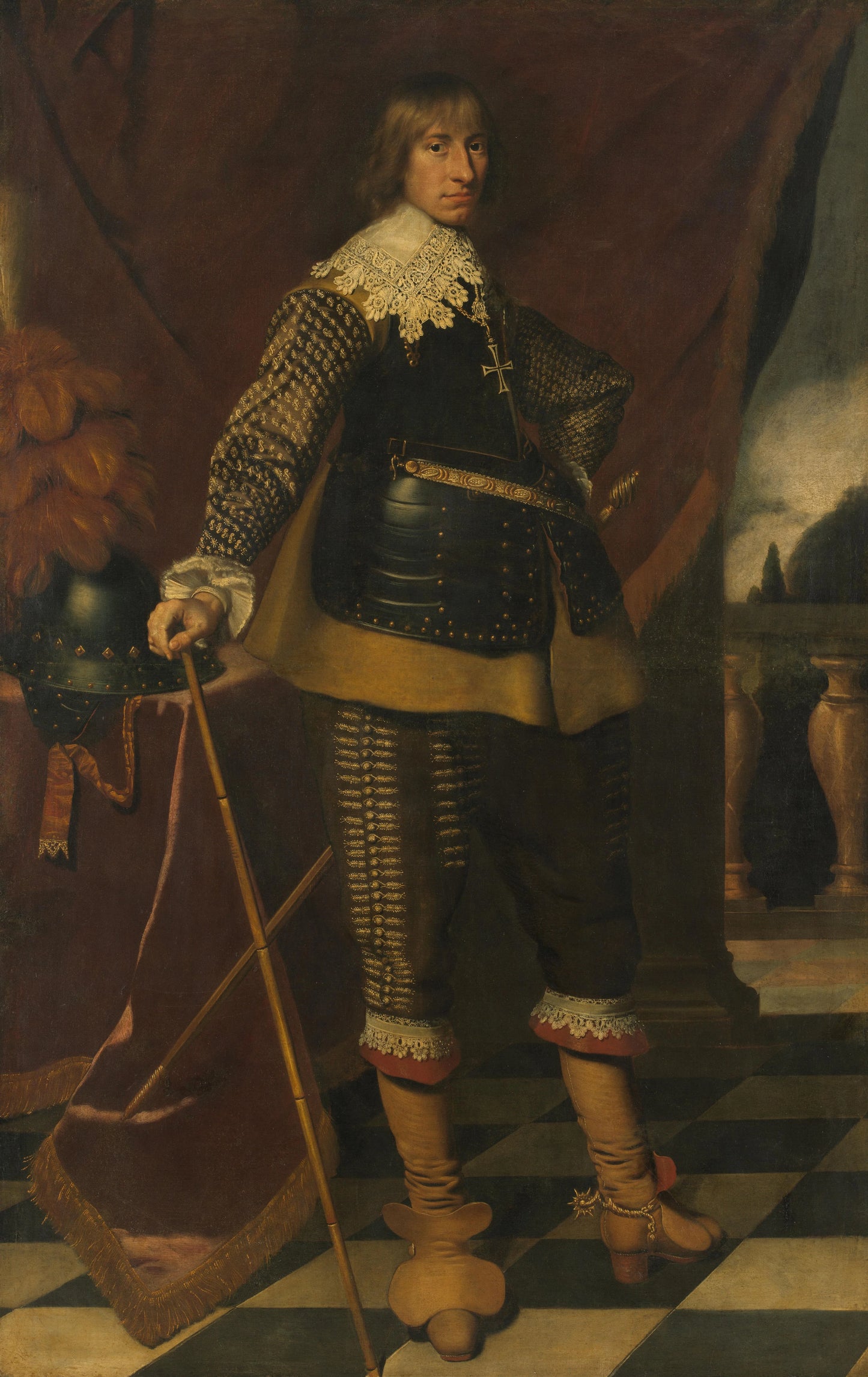 Portrait of Henry Casimir I (1612-40), Count of Nassau-Dietz – Wybrand de Geest (signed by artist) Vintage Portrait Art Print | Wall Art Poster