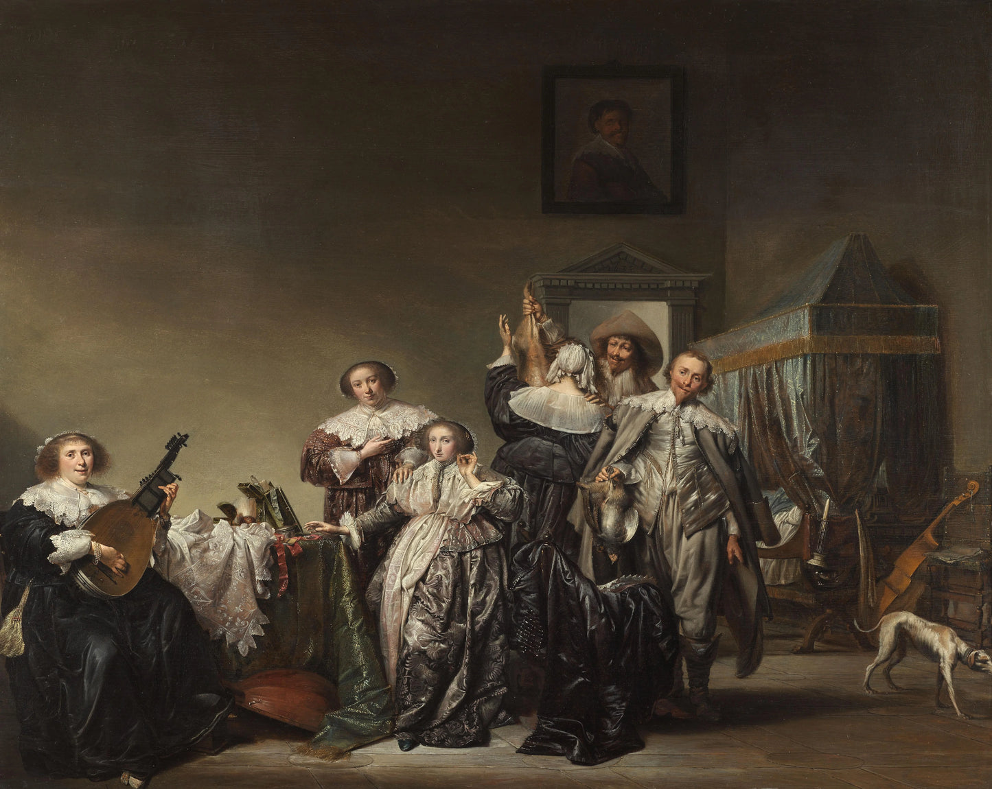 Cavaliers and Ladies – Pieter Codde (signed by artist) Vintage Bird Study Art Print | Wall Art Poster