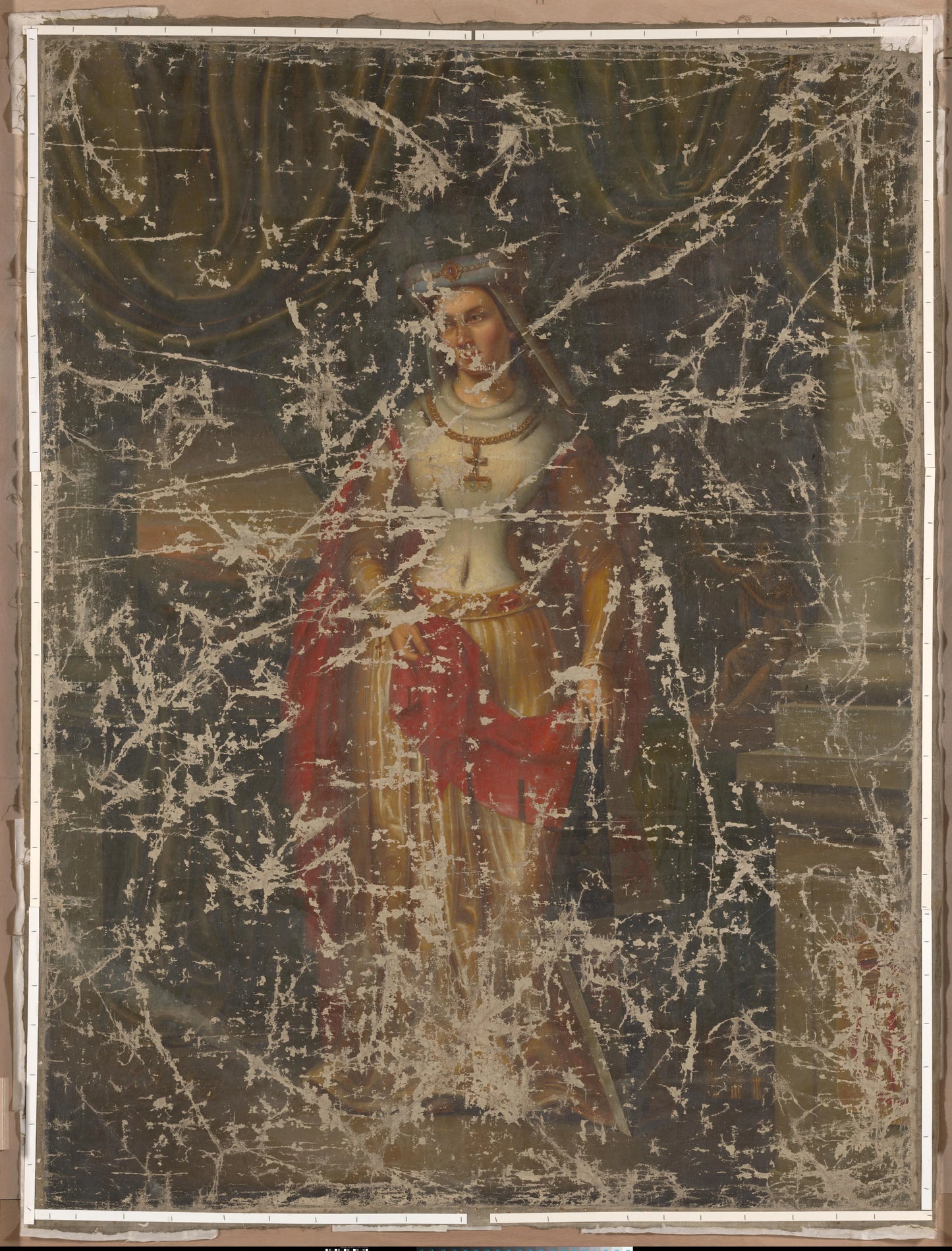 Johanna van Brabant – Johannes Hendrikus Mosers (mentioned on object) Vintage Portrait Art Print | Wall Art Poster