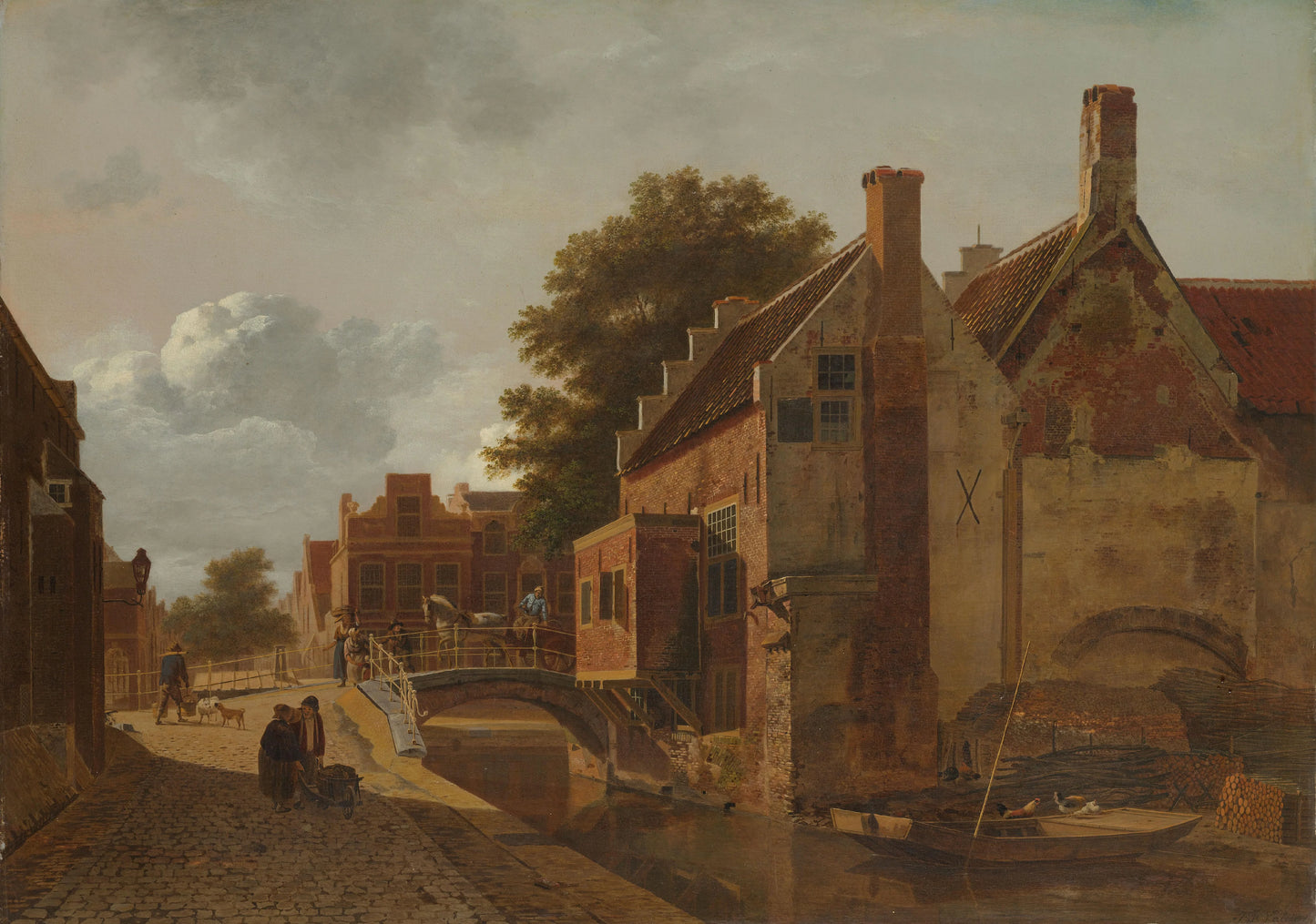 The Kalvermarkt, The Hague – Jean François Valois Vintage Art Print | Wall Art Poster