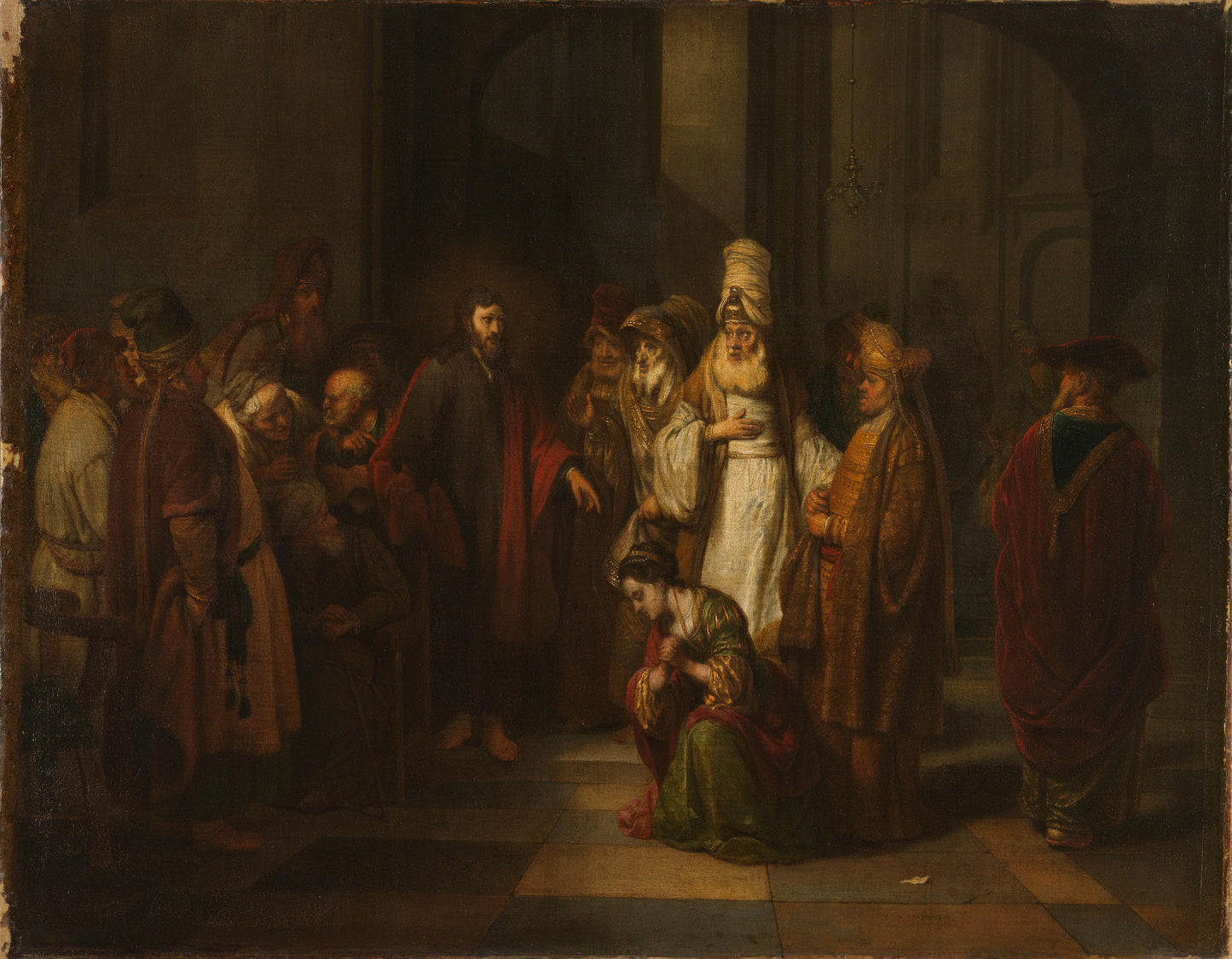 Christ and the Woman in Adultery – Gerbrand van den Eeckhout Vintage Art Print | Wall Art Poster