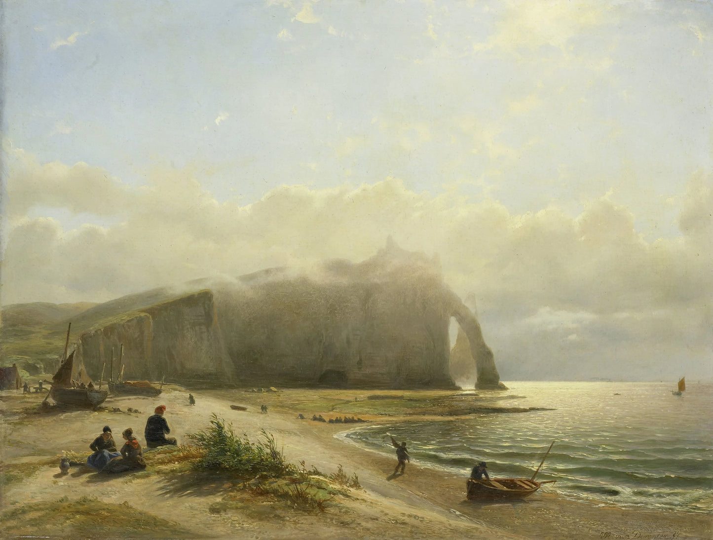 Seascape near the Coast – Willem Anthonie van Deventer (mentioned on object) Vintage Seascape Art Print | Wall Art Poster