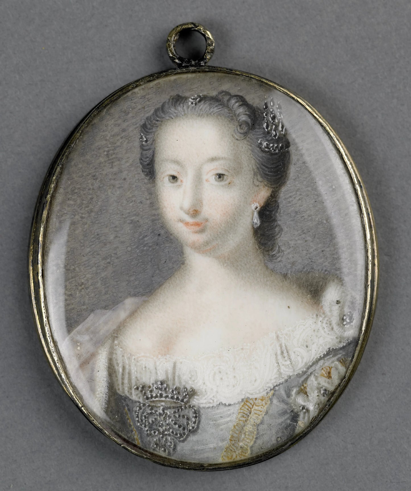 Anna van Hannover (1709-59). Echtgenote van prins Willem IV – toegeschreven aan Gerrit Kamphuysen Vintage Art Print | Wall Art Poster