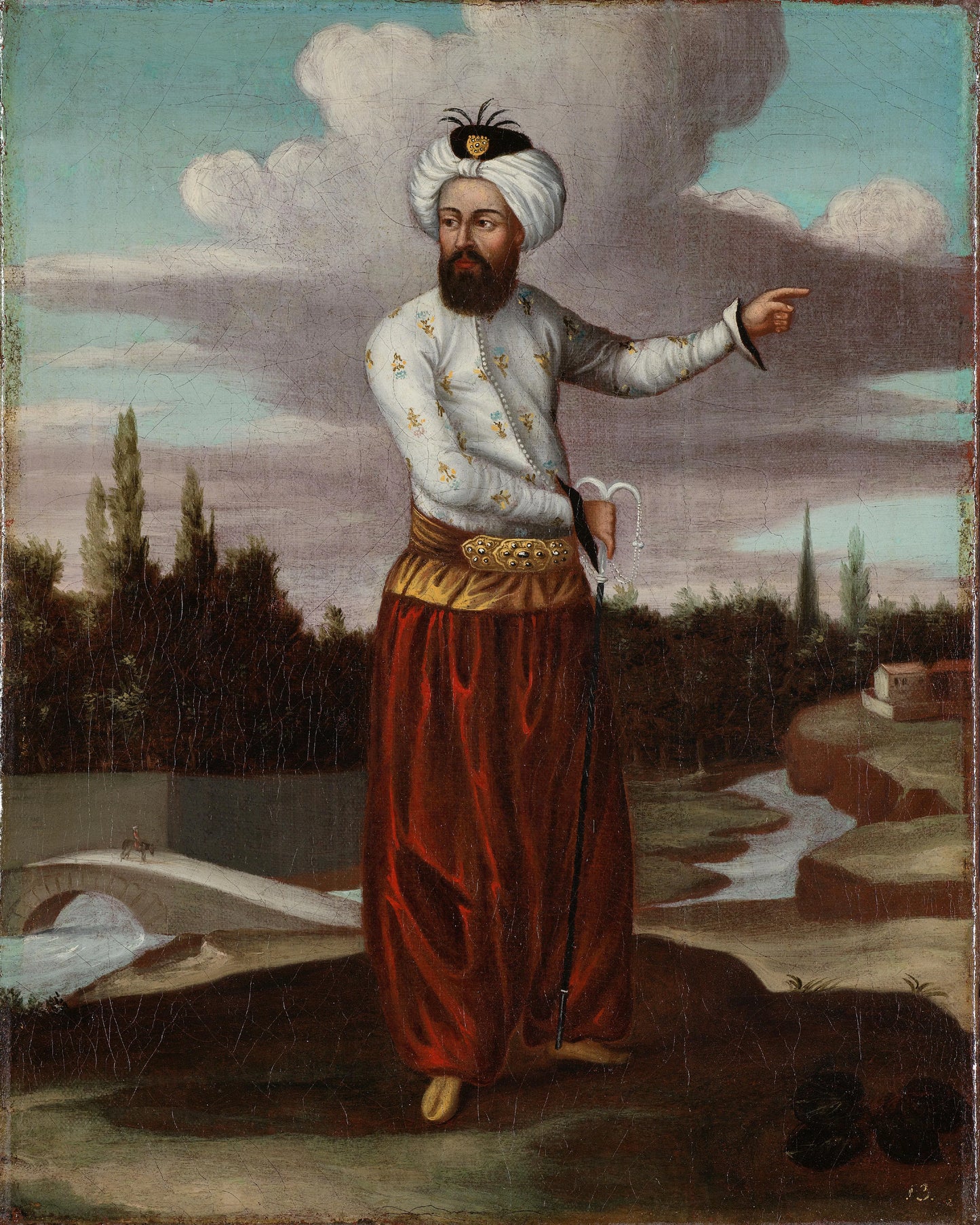A Chaous, a Courier to the Sultan – workshop of Jean Baptiste Vanmour Vintage Art Print | Wall Art Poster