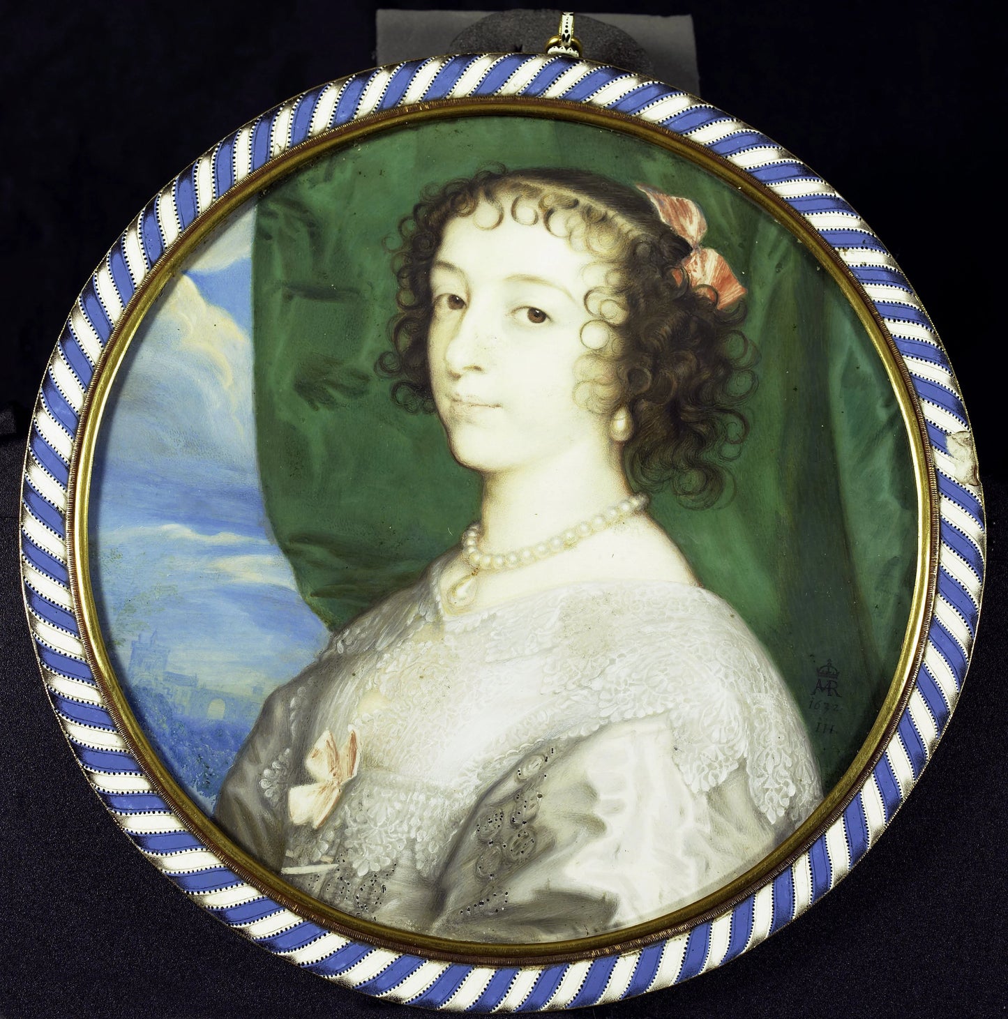 Henriëtte Maria van Frankrijk (1609-1669). Echtgenote van Karel I van Engeland – John Hoskins Vintage Art Print | Wall Art Poster